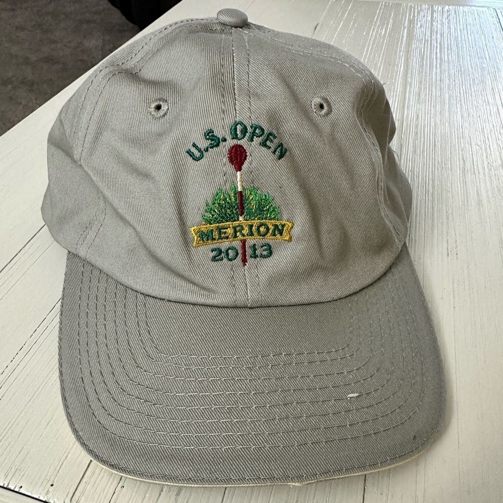 Us Open Merion Khaki Golf Hat 2013 USGA Member Strapback Embroidered Ball Cap
